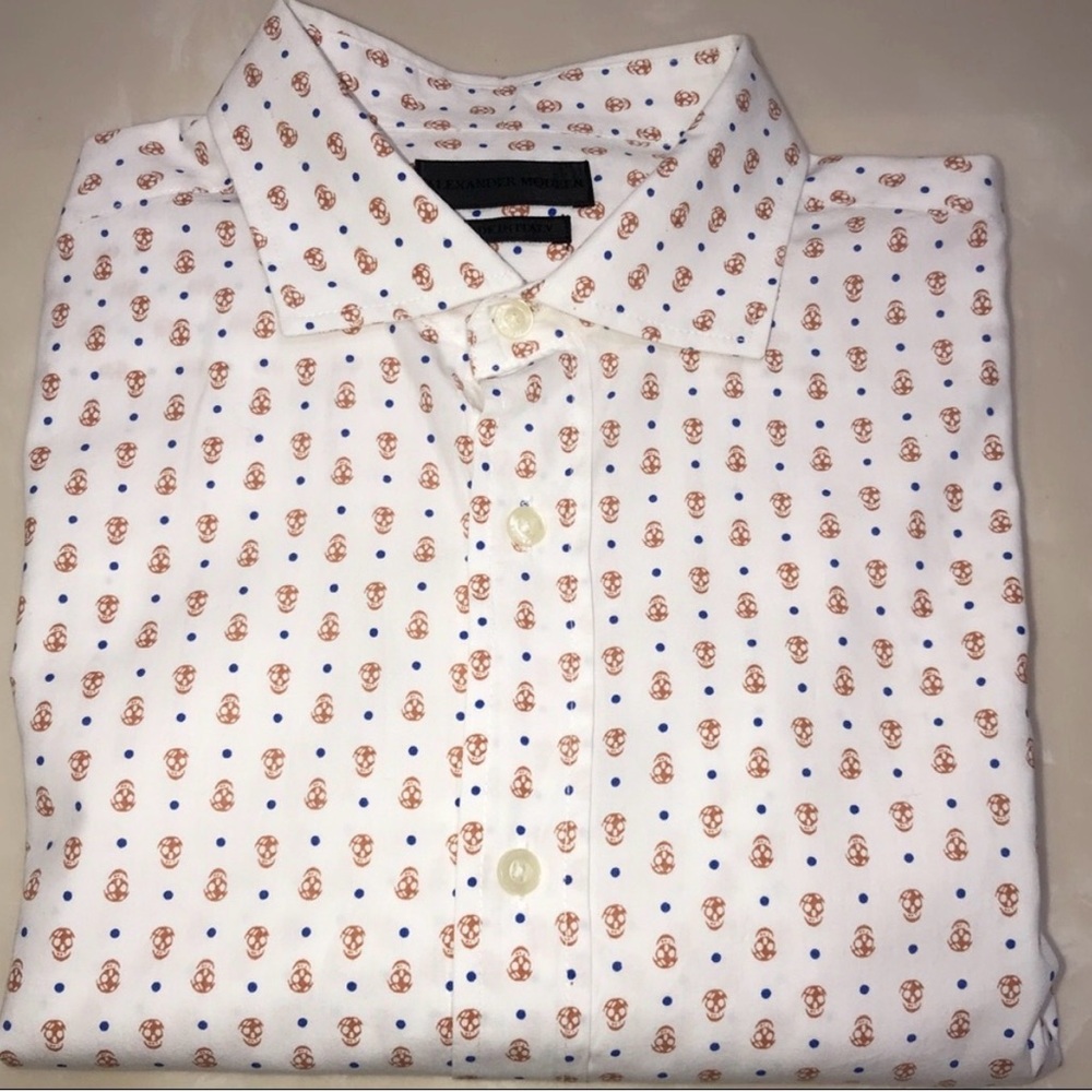 Alexander McQueen Skull Button Down Shirt Mens XL